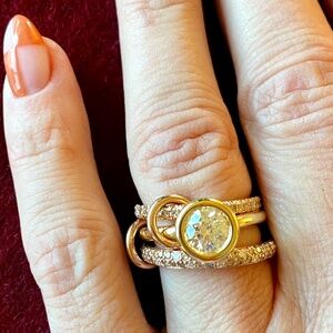 STUNNING Spinelli Kilcollin Original 3-band diamond ring. Brand new. SZ 6.5